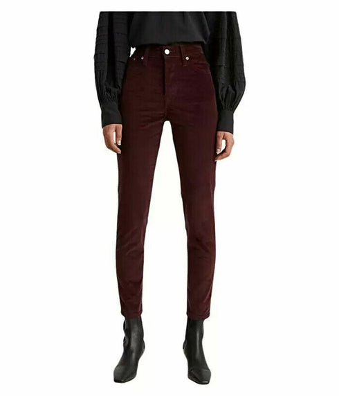 Levis Womens Juniors High Rise Skinny Wedgie Jeans Pants Moleskin Button Fly 32